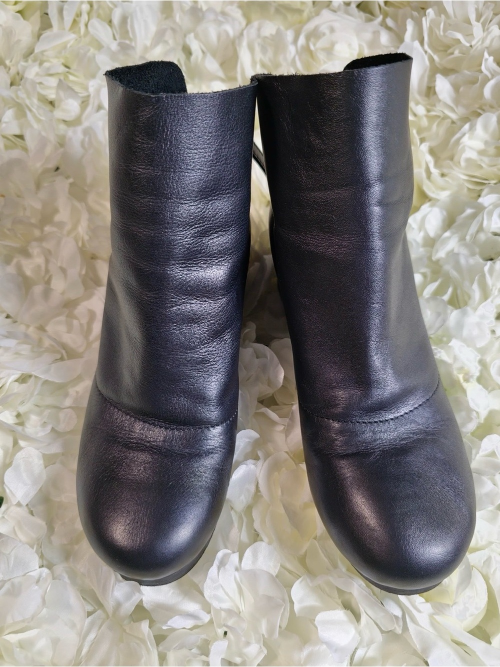 Yuko Imanishi+ Black Leather Ankle Boots EU 37 US 6.5-7